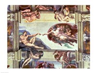 Sistine Chapel Ceiling: Creation of Adam B, 1510 by Michelangelo Buonarroti, 1510 - various sizes