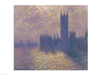 The Houses of Parliament, Stormy Sky, 1904 by Claude Monet, 1904 - various sizes