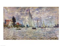 The Boats, or Regatta at Argenteuil, c.1874 Fine Art Print