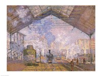 The Gare St. Lazare, 1877 Fine Art Print