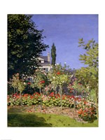 Flowering Garden at Sainte-Adresse, c.1866 Fine Art Print