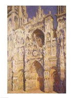 Rouen Cathedral in Full Sunlight: Harmony in Blue and Gold, 1894 Fine Art Print