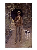 Man with an Umbrella, c.1868-69 Fine Art Print