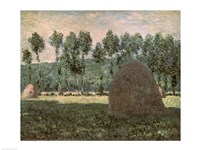 Haystacks near Giverny, c.1884-89 Fine Art Print