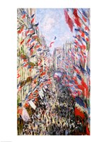 The Rue Montorgueil, Paris, Celebration of June 30, 1878 Fine Art Print