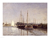 Pleasure Boats, Argenteuil, c.1872-3 Fine Art Print