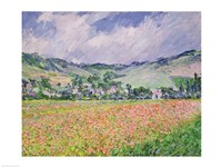 The Poppy Field near Giverny, 1885 Fine Art Print