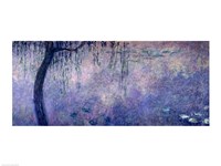 Waterlilies: Two Weeping Willows, left section, 1914-18 Fine Art Print