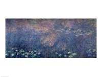 Waterlilies: Two Weeping Willows, centre left section, 1914-18 Fine Art Print