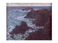 The Rocks at Belle-Ile, the Wild Coast, 1886 by Claude Monet, 1886 - various sizes
