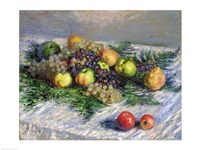 Still Life with Pears and Grapes, 1880 Fine Art Print