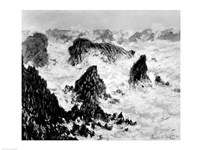 The Rocks of Belle-Ile, 1886 Fine Art Print