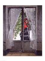 The Red Cape (Madame Monet) c.1870 Fine Art Print