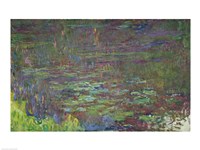 Waterlilies at Sunset, detail from the right hand side, 1915-26 Fine Art Print