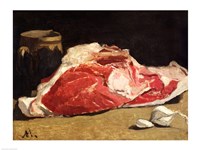 Still Life, the Joint of Meat, 1864 Fine Art Print