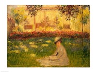 Woman in a Garden, 1876 Fine Art Print