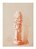 Portrait of a shareholder, from a plaster of Cuquemelle Fine Art Print