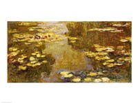 The Lily Pond - yellow Fine Art Print