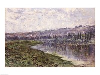 The Seine and the Hills of Chantemsle, 1880 Fine Art Print