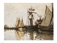 The Port of Honfleur, c.1865 Fine Art Print