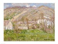 Hamlet on the Cliffs near Giverny, 1883 Fine Art Print