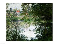 Ile de La Grande Jatte Through the Trees, 1878 Fine Art Print