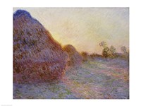 Haystacks Fine Art Print