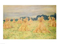 The Small Haystacks, 1887 by Claude Monet, 1887 - various sizes