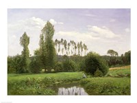 View at Rouelles, 1858 Fine Art Print