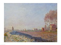 The Plain of Colombes, White Frost, 1873 Fine Art Print