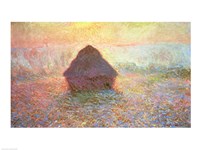 Haystack, Hazy Sunshine, 1891 Fine Art Print