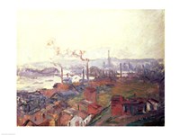 General View of Rouen from St. Catherine's Bank, c.1892 Fine Art Print