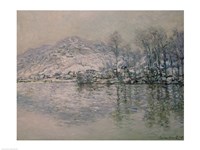 The Seine at Port Villez in Winter, 1885 Fine Art Print