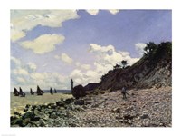 Beach at Honfleur, c.1867 Fine Art Print