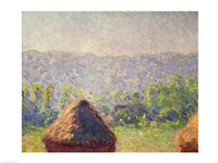 The Haystacks or, The End of the Summer, at Giverny, 1891 Fine Art Print