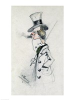 Dandy with a Cigar, 1857 Fine Art Print
