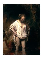 Woman Bathing in a Stream, 1654 by Rembrandt van Rijn, 1654 - various sizes