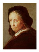 Portrait of an old Woman, c.1600-1700 Fine Art Print