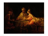 Ahasuerus (Xerxes), Haman and Esther, c.1660 Fine Art Print