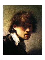 Head of a Young Man or Self Portrait, 1629 Fine Art Print