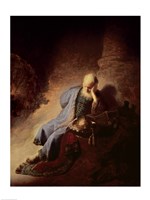 Jeremiah mourning over the Destruction of Jerusalem Fine Art Print