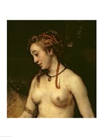 Bathsheba Bathing, 1654 (upper detail) Fine Art Print