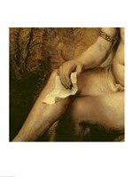 Bathsheba Bathing, 1654 (lower detail) Fine Art Print