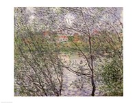 The Banks of the Seine or, Spring through the Trees Fine Art Print