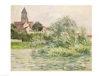 The Church and the Seine at Vetheuil, 1881 Fine Art Print