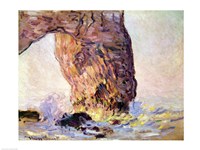 The Cliff at Etretat (La Manneporte) c.1883 Fine Art Print