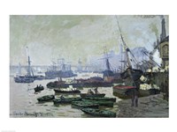 Boats in the Pool of London, 1871 Fine Art Print