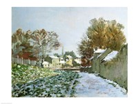 Snow at Argenteuil, 1874 Fine Art Print