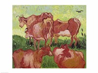 Cows, 1890 by Vincent Van Gogh, 1890 - various sizes - $16.49