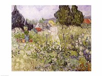 Mademoiselle Gachet in her garden at Auvers-sur-Oise Fine Art Print